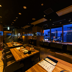 夜景を楽しめるお席