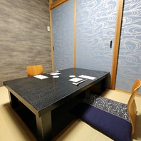 ゆったり掘りごたつで味わう、本格和食