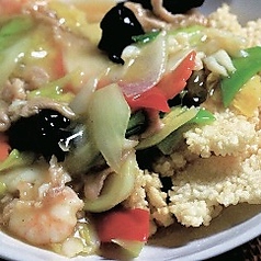 五目野菜のおこげ