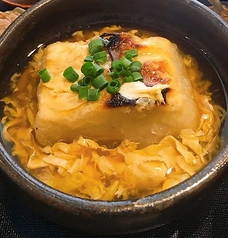 揚げ豆腐のかき卵あん