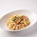 料理メニュー写真 キムチベーコンクリームパスタ