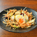 料理メニュー写真&nbsp;小柱と温玉の長寿サラダ
