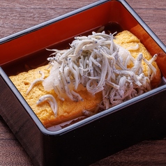 奥久慈卵の出汁巻き玉子 しらすおろし