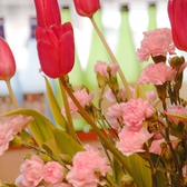 店内には、四季折々のお花が、季節の訪れを知らせてくれます。