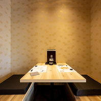 【少人数向け個室】2名様から個室にご案内可能です