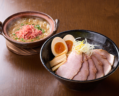 特製 海老だしつけ麺（半熟玉子のせ+チャーシュー増し）