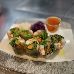 【日替わりメニュー】小海老とマリネ野菜の生春巻き