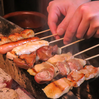 じっくりと炭火で焼き上げる