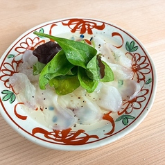 水タコとクラゲの軟体カルパッチョ