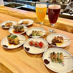 野菜巻きなど種類豊富なお料理をご用意!