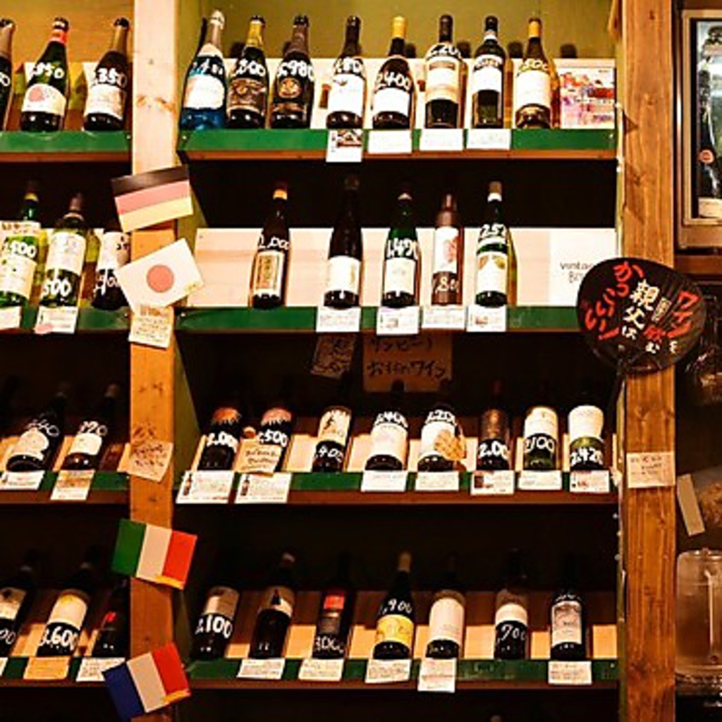 ワインの種類は刈谷でもトップクラス！飲み放題もお得！