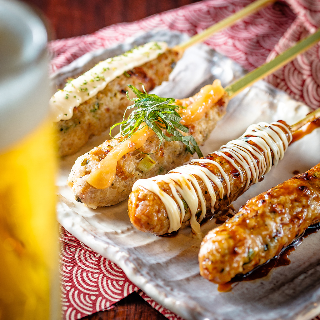 つくね串、変わり串など、串ものの種類も豊富！