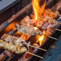 ≪高級備長炭で焼き上げる焼鳥が最高。≫