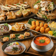 野菜巻き×地鶏×釜飯 難波とんぼ別館のコース写真