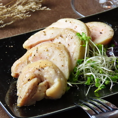 鶏もものコンフィと凍ブルーベリー