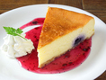 ★つなぐの手作りケーキ★ブルーベリーチーズケーキ…500円