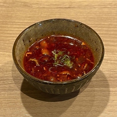 ◎ 温) 肉そぼろ辣油つゆ