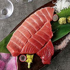 本鮪背の断面刺身