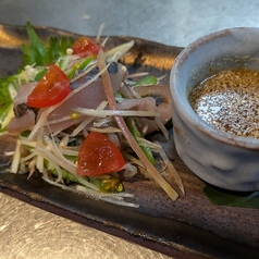 真鰺のたたき~特製胡麻だれ~