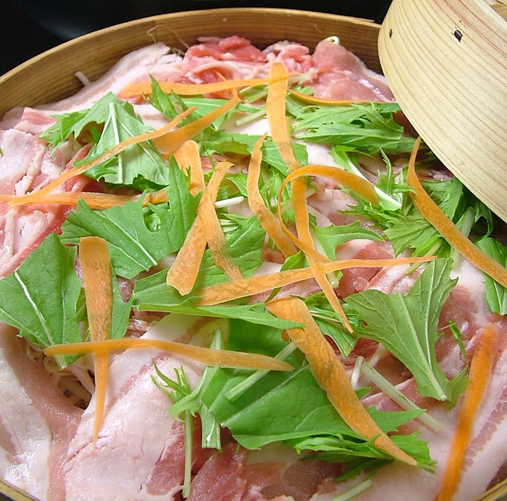 【広島県産もみじ豚のセイロコース】10品飲み放題付き2時間4900円⇒4400円！3時間5400円⇒4900円