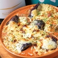 料理メニュー写真&nbsp;ちょっと甘めの玉子焼/ナスのタルタルオーブン焼/砂肝のスモーク/ナスと豆腐のステーキ　各