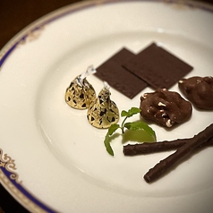 チョコレートの盛り合わせ