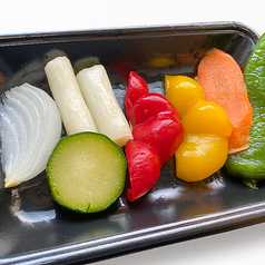 7種類の京野菜グリルセット(一口サイズ/長ねぎ/パプリカ/ズッキーニ/人参/玉ねぎ/万願寺唐辛子)