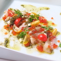 料理メニュー写真 季節野菜と鯛のカルパッチョ