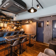 おしゃれで開放的な空間が自慢