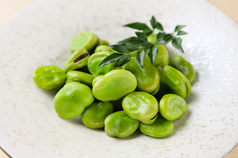 天豆塩茹で