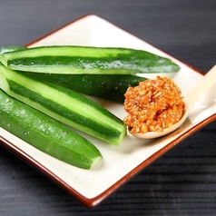 ★朝穫れ胡瓜のもろみ味噌付け~契約農家直送~
