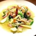 料理メニュー写真 【洋皿】春野菜のペペロンチーノパスタ