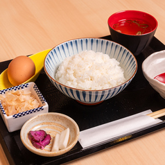「宝夢卵」の玉子かけご飯セット