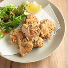 塩麹とバジルの披界ザンギ