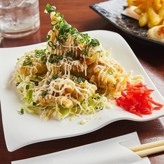 鶏天ネギマヨソース