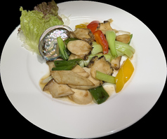アワビ野菜炒め