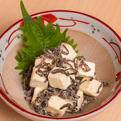 クリームチーズの塩昆布和え