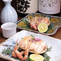 料理メニュー写真&nbsp;香箱蟹面盛り カニ酢ジュレ　
