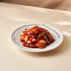 《炒め物》　魚の甘酢炒め