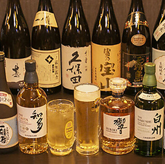 お料理に合うお酒を様々ご用意しております。