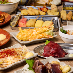 串かつのぶたのコース写真