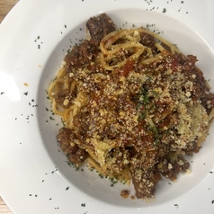 炭火で焼いた牛100％のボロネーゼ