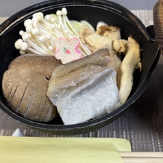 タラとキノコの一人鍋