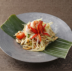 ソムタム　海老とフレッシュ青パパイヤのサラダ