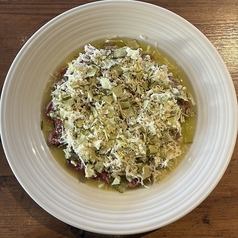 道産牛のタタキ ～わさびドレッシング～