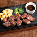 料理メニュー写真&nbsp;アメリカ産　牛リブロース角切りステーキ (約150ｇ)