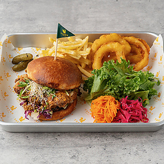 バターミルクフライドチキンバーガー