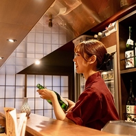 お酒に合う様々な逸品料理も豊富