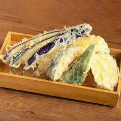 野菜天ぷら盛り合わせ5種