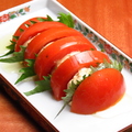 料理メニュー写真 原田さんちの真っ赤なトマトの和風カプレーゼ